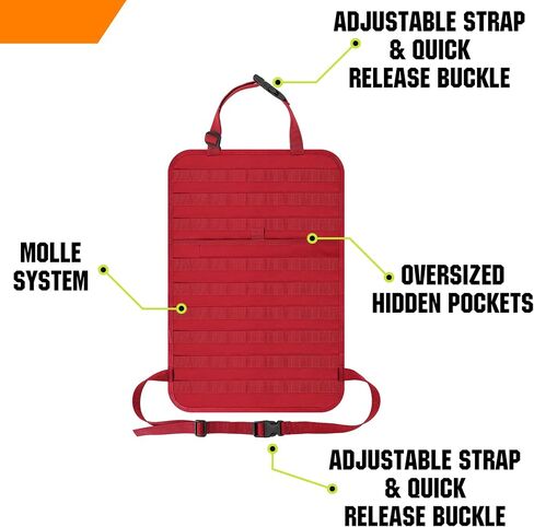 Car Seat Back Organizer Tactical Molle Panel Sag Proof & Tactical Rifle Scabbard Gun Holster in Kuwait
