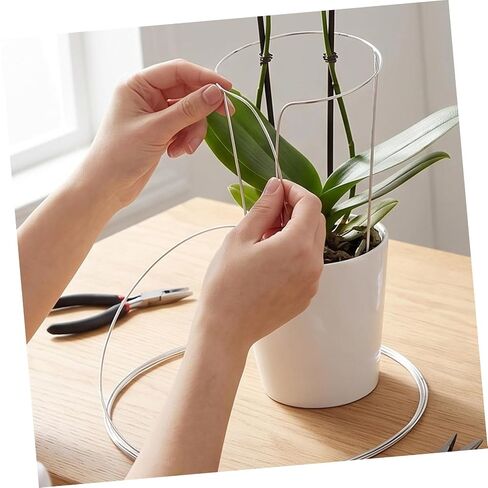 6 Rolls Malleable Aluminum Wire for Crafting and Sculpting 1mm Diameter Flexible Floral Design Wire with Smooth Surface Safe for Skin and Foliage for Wedding Bouquet in Saudi Arabia