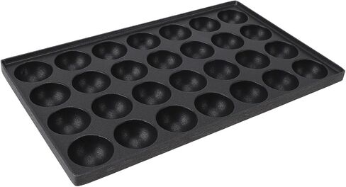 Yinhing 28 Hole Takoyaki Maker Baking Pan Premium Aluminum Alloy Meatballs Grill Pan for Home Kitchen Camping Picnics Even Heating Portable Versatile Cooking Tray in Kuwait