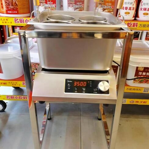 Heavy Duty Stainless Steel Pasta Cooker with 246 Holes, Noodle Cooking Set with Basket Insert, Ideal for Dumplings and Noodles, Commercial Quality (Silver) Silver 6 Holes in Kuwait