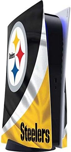 Skinit Decal Gaming Skin Compatible with PS5 Console - Officially Licensed NFL Pittsburgh Steelers Design in Kuwait
