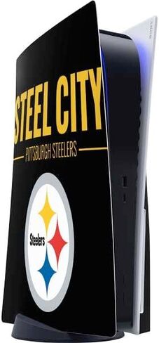 Skinit Decal Gaming Skin Compatible with PS5 Console - Officially Licensed NFL Pittsburgh Steelers Design in Kuwait