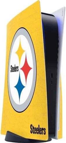 Skinit Decal Gaming Skin Compatible with PS5 Console - Officially Licensed NFL Pittsburgh Steelers Design in Kuwait