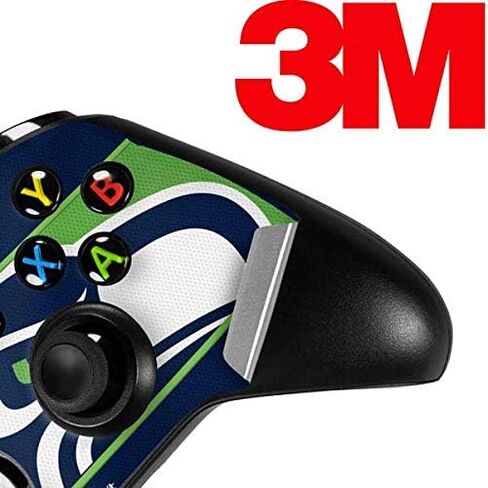 Skinit Decal Gaming Skin Compatible with Xbox One X Controller - Officially Licensed NFL Seattle Seahawks Zone Block Design in Kuwait