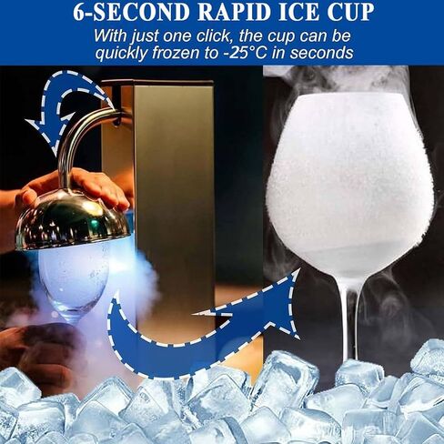 Glass Chiller,Glass Froster,with LED Light,Instant Drink Chiller for Cocktail, Beer, Mixed Drinks/Wine/Bar/Restaurant/Kitchen B in Saudi Arabia