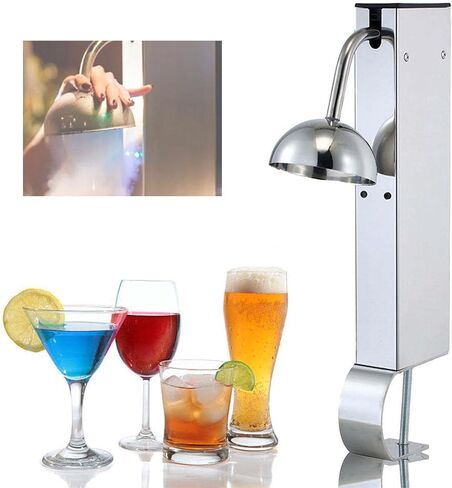 Rapid Chill Countertop Glass Froster,Stainless Steel Ice Cup Machine,Connect to Tank,Cooling Temperature up to -25°c,Instant Drink Chiller for Cocktail,Beer,Mixed Drinks B in Saudi Arabia