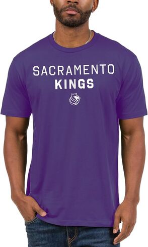 Junk Food NBA - Core Stacked - Officially Licensed Adult Short Sleeve Fan Tee for Men and Women in Saudi Arabia