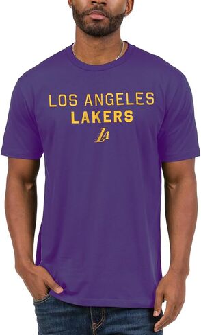Junk Food NBA - Core Stacked - Officially Licensed Adult Short Sleeve Fan Tee for Men and Women in Saudi Arabia