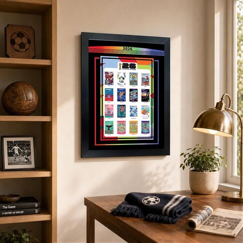 Frameworth 2026 FIFA World Cup Host City Collection Framed Poster 22x26 with PhotoGlass - Officially Licensed FIFA Wall Art - Made in Canada in Saudi Arabia