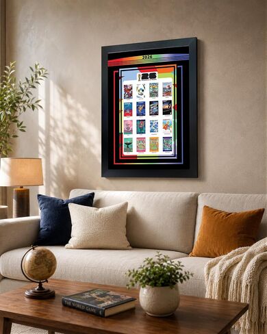 Frameworth 2026 FIFA World Cup Host City Collection Framed Poster 22x26 with PhotoGlass - Officially Licensed FIFA Wall Art - Made in Canada in Saudi Arabia