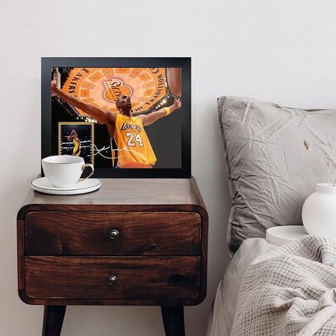 MaIelasd Basketball Signed Photo Frame 24# Classic Celebration Posture with Signature Album 10x8Inches legends never/Decoration Painting/Commemorative Photo Frame in Saudi Arabia