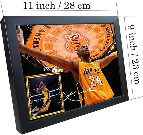 MaIelasd Basketball Signed Photo Frame 24# Classic Celebration Posture with Signature Album 10x8Inches legends never/Decoration Painting/Commemorative Photo Frame in Saudi Arabia