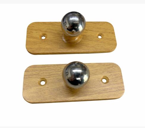 2PC Magnetic 360°Rotation Base Ball for LED Wall Sconces,Universal Replacement Swivel Base for LED Wall Lights Suitable for Wall Sconces of Various Sizes and Models(Wood Color) in Kuwait