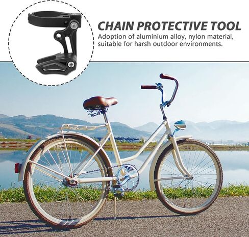 Hemoton Mountain Bike Chain Guide Chain Protector Single Chainring Front Derailleur Black for Off-Road Cycling in Saudi Arabia
