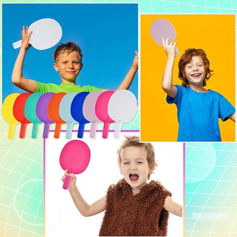 10 Pcs Plastic Table Tennis Paddles Unbreakable Ping Pong Rackets Portable Textured Grip for Beginner Kids Adults Outdoor Training Party in Saudi Arabia