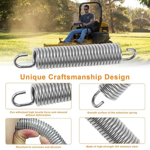 732-0826A Extension Spring, Extension Springs with Hook Ends Compatible with Lawn Mower, Free Length 1.97", Extension Spring for Home Repairs, Easy Install(2PCS) in Saudi Arabia