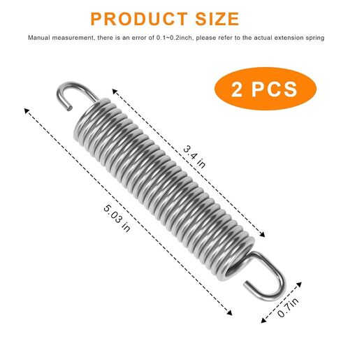 732-0826A Extension Spring, Extension Springs with Hook Ends Compatible with Lawn Mower, Free Length 1.97", Extension Spring for Home Repairs, Easy Install(2PCS) in Saudi Arabia