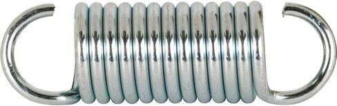 Prime-Line SP 9616 Extension Spring, Spring Steel Construction, Nickel-Plated Finish, 0.105 GA x 3/4 In. x 2-7/16 In., Single Loop Open, (2 Pack) in Saudi Arabia