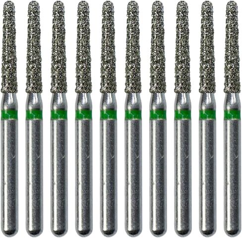 10 Pack of Diamond Burs FG Round End Taper - Multi-Use Friction Grip Burs (10 Burs Per Pack) ISO 856-012 to 856-016 and 850-012 to 850-016 in Saudi Arabia