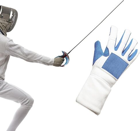 Fencing Glove for Training and Events, Medium Right Hand, Rubber Protective Handwear, 9x24cm (3.54x9.45 inch) in Saudi Arabia