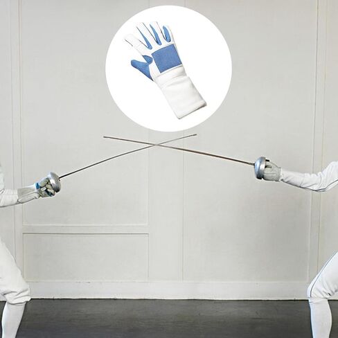 Fencing Glove for Training and Events, Medium Right Hand, Rubber Protective Handwear, 9x24cm (3.54x9.45 inch) in Saudi Arabia