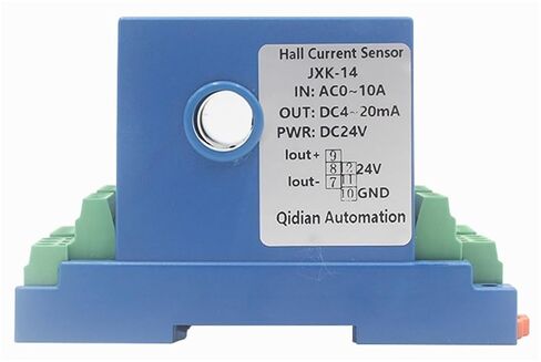 AC/DC Current Transducer 0-150A, 8/12mm Hole, 35mm DIN Rail, 4-20mA 0-5V 0-10V RS485 High Accuracy(RS485 Output,DC 0-150A Input_Hole Diameter 8MM_DC12V) in Kuwait