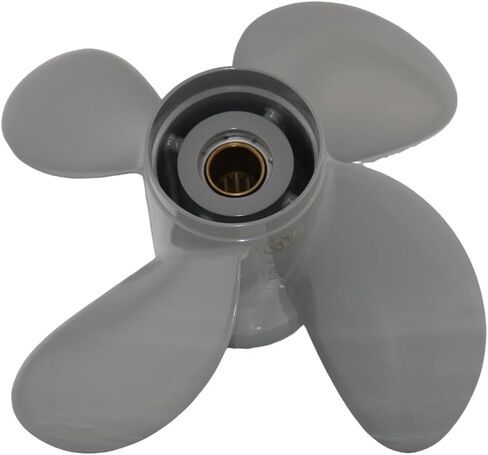 المروحة الخارجية ذات 4 شفرات مناسبة لمحرك هوندا BF35/40/45/50/60HP، 13 سنًا، RH، دعامة قارب من الألومنيوم in Kuwait