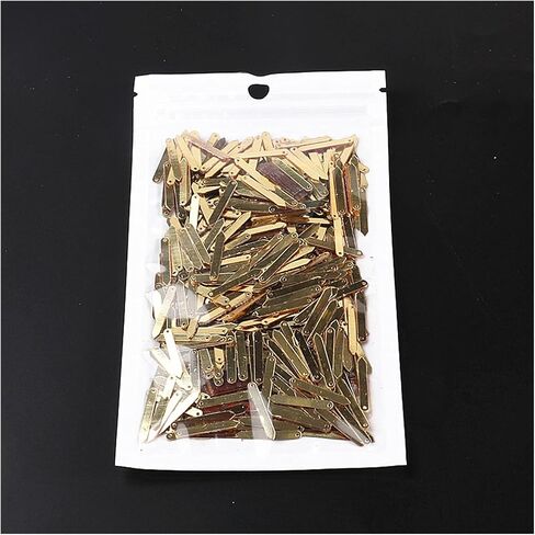 Washer,Stainless Washer, Paillettes Applique, 1200Pcs/lot 2 * 19mm Gold Rectangle Bar Arrow Tie PVC Loose Sequins Sewing Wedding Craft(Silver) in Kuwait