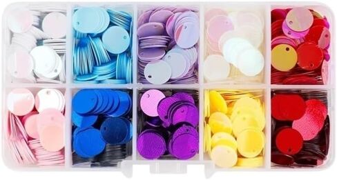 غسالة، غسالة غير قابلة للصدأ، زخارف Paillettes، ترتر فضفاض PVC ترتر أنيق، الحرف اليدوية (أزرق) in Kuwait