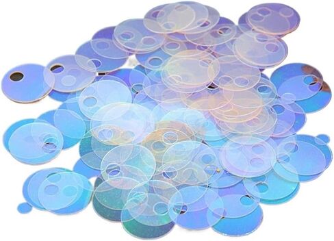 غسالة، غسالة غير قابلة للصدأ، زخارف صغيرة، 2 سم 3 سم ترتر مطرز، PVC مسطح مستدير فضفاض (أسود) in Kuwait