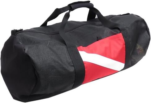 Sports Duffle Bag, Extra Large Mesh Dive Beach Bags and Totes with Shoulder Strap for Scuba Diving and Snorkeling Gear & Equipment, Wet Swimming, Travel, and Gym Workout (Red) in Kuwait