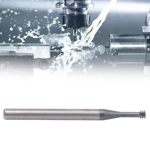 Thread Milling Cutter Tungsten Steel CNC Hand Tool M4x0.7xD4x50, 3 Tooth Metric 60° - High Wear Resistance, for Precision Milling in Kuwait