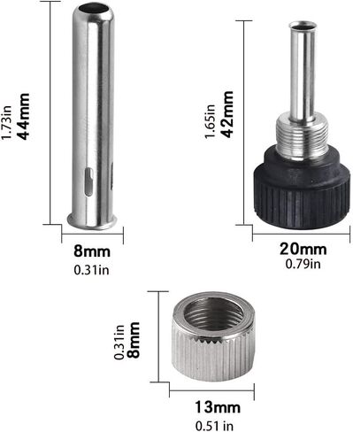 Soldering Station Iron Handle Sleeve Kit Stainless Steel Nut Socket for 936 Work in Kuwait