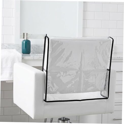 Toyvian Waterproof PVC Chair Back Cover for Hairdressing and Spa, Protective Salon Chair Backrest Slipcover Preventing Chemical Damage and Dust Buildup in Kuwait