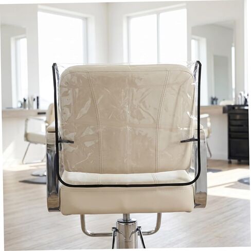 Toyvian Waterproof PVC Chair Back Cover for Hairdressing and Spa, Protective Salon Chair Backrest Slipcover Preventing Chemical Damage and Dust Buildup in Kuwait