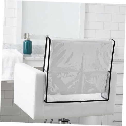 Mobestech Waterproof PVC Salon Chair Backrest Cover Protector for Beauty and Nail Salons, Universal Shampoo Chair Slipcover Preventing Hair, Dust, and Stains in Kuwait