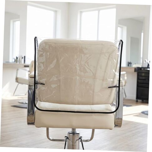 Mobestech Waterproof PVC Salon Chair Backrest Cover Protector for Beauty and Nail Salons, Universal Shampoo Chair Slipcover Preventing Hair, Dust, and Stains in Kuwait