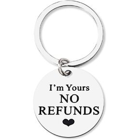 I'm Yours Keychain Husband Birthday Gift from Wife Wedding Anniversary Engagement Gifts for Couples Funny Boyfriend BF Gifts for Him from GF Girlfriend Fiancee Bride Christmas Gifts for Her Women
