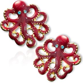 Soul Statement Steampunk Jewelry: Unique Octopus Earrings for Women Nautical Statement Festival Earring Gift Set for Women, Teens