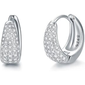 925 Sterling Silver Cartilage Hoop Earring Tiny Small Huggie Hoop Earrings for Women Girls