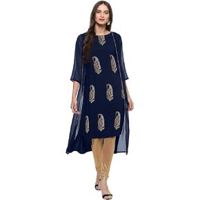 Janasya Indian Women's Tunic Tops Crepe Kurti for Women For Women in Saudi Arabia