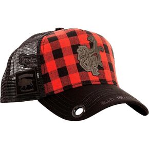 Red Monkey Buffalo Logo Black/Red RM1479 New Unisex Limited Fashion Trucker Cap Hat