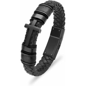 Urn Bracelet for Ashes for Women Men Cremation Jewelry Men's Braided Leather Urn Bracelet Cremation Bracelet Bangle Keepsake Jewelry