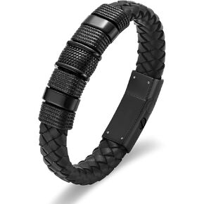 Urn Bracelet for Ashes for Women Men Cremation Jewelry Men's Braided Leather Urn Bracelet Cremation Bracelet Bangle Keepsake Jewelry in Kuwait