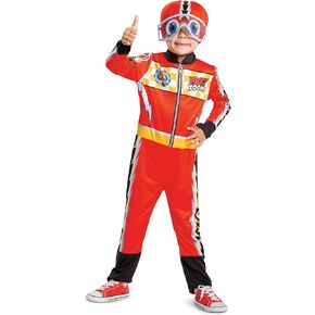 Ricky Zoom Costume for Kids, Official Ricky Zoom Jumpsuit with Soft Helmet, Classic Toddler