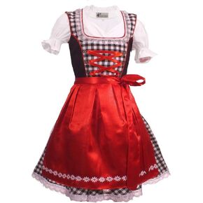 German Dress for Girls Bavarian Dirndl Oktoberfest Children Dress Carnival Halloween Size 2T,4T,6,8,10,12,14