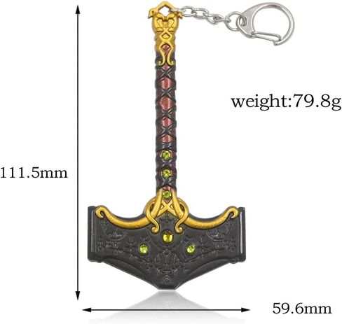P1PSZ For Blades of Chaos keychain Keychain Set Leviathan Axe Hammer Gifts for Fan in Saudi Arabia