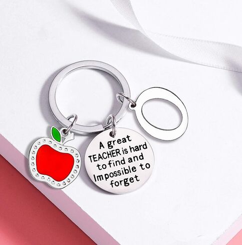 Initial Keychain Teacher Appreciation Gifts for Women Gifts for Teachers Key Chain Thank You Gifts for Women in Saudi Arabia