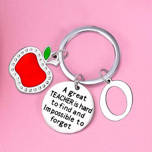Initial Keychain Teacher Appreciation Gifts for Women Gifts for Teachers Key Chain Thank You Gifts for Women in Saudi Arabia