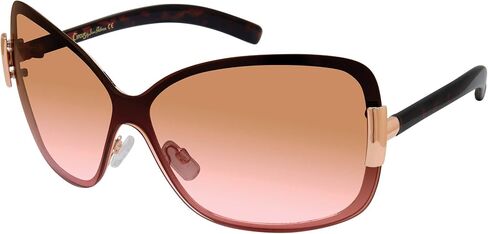 CIRCUS NY BY SAM EDELMAN Women's Cc201 Metal Shield Rectangular Sunglasses with Uv400 Protection-Trendy Gifts for Her, 132mm in Saudi Arabia